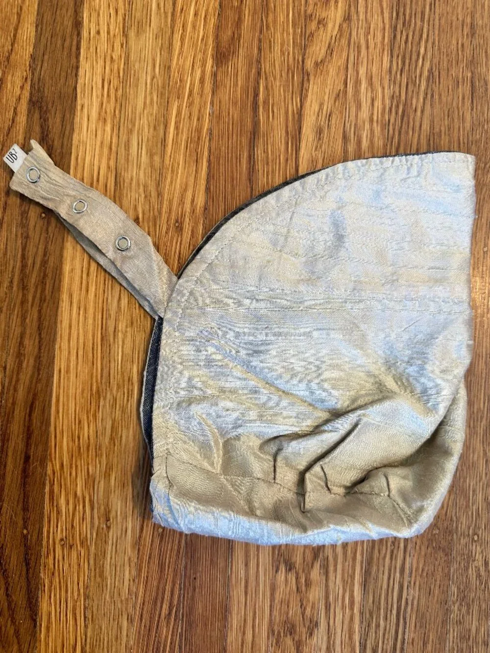 UB2 Handmade Reversible Silk Bonnet 6-12 months (but can fit older too)